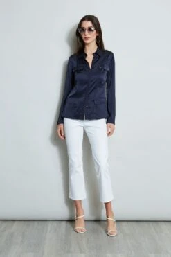 Elie Tahari Cargo Utility Jacket -ELIE TAHARI Sales E303D202 WHITE E5027503 STARGAZER E410N513 STARGAZER 1hero 293