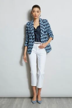 Elie Tahari Twisted Tweed Blazer -ELIE TAHARI Sales E303D202 White E1022102 Multi E307G502 Stargazer 1hero 0401copy