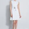 Elie Tahari Denim Fit & Flare Dress