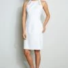 Elie Tahari Linen Lace Detail Dress -ELIE TAHARI Sales E305K602 WHITE 1HERO 007
