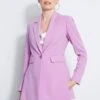 Elie Tahari Side Slit Blazer -ELIE TAHARI Sales E3087203 ORCHID E3087103 ORCHID E307G502 FRESHPEARL 2FRONT 031