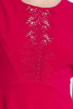 Elie Tahari Lace Applique Midi Dress -ELIE TAHARI Sales E3098613 CYCLAMEN 1HERO 3213 2381db00 5b7b 4671 8744 ecea6c24272c