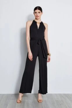 Elie Tahari Chain Jersey Jumpsuit