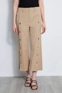 Elie Tahari Stretch Twill Snap Pant