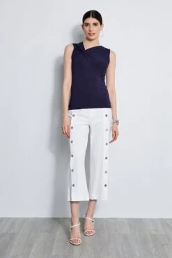 Elie Tahari Stretch Twill Snap Pant -ELIE TAHARI Sales E30M0203 WHITE E356X503 STARGAZER 1HERO 2093 7c2172bc de60 4ebd 9a62 8debdaaf4d76