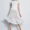 Elie Tahari Pleated Lace Skirt -ELIE TAHARI Sales E3147303 WHITE E45X7503 WHITE 1hero 4723