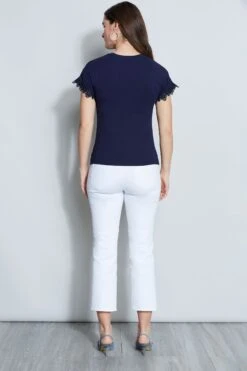 Elie Tahari Lace Trim Knit -ELIE TAHARI Sales E356X502 STARGAZER 3BACK 035