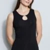 Elie Tahari Bar Tank -ELIE TAHARI Sales E356X512 BLACK 2FRONT 030