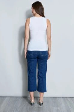 Elie Tahari Bar Tank -ELIE TAHARI Sales E356X512 WHITE 3BACK 045