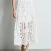 Elie Tahari Lace Cut Out Maxi Skirt -ELIE TAHARI Sales E401A303 MARBLE E45X7503 WHITE 2front 661