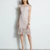 Elie Tahari Vine Lace Midi Dress 1 Elie Tahari Vine Lace Midi Dress -ELIE TAHARI Sales E401C603 ALMOND 1Hero 2120