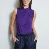 Elie Tahari Sleeveless Twist Knit -ELIE TAHARI Sales E4027203 STARGAZER E556X513 BLACKBERRY 2front 251