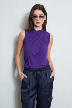 Elie Tahari Sleeveless Twist Knit