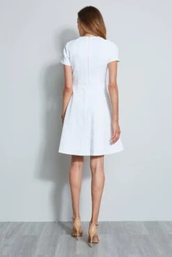 Elie Tahari Harley Dress -ELIE TAHARI Sales E403C600 WHITE DRESS 3BACK 120