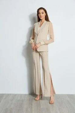 Elie Tahari Chiffon Sleeve Blazer -ELIE TAHARI Sales E4087203 ISLANDSAND E4087103 ISLANDSAND E2087503 WHITE 1Hero 1319 2c9eda78 00a3 4af1 9171 41532f553f51
