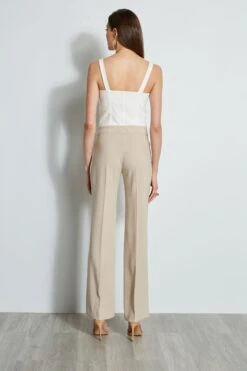 Elie Tahari Side Slit Pant -ELIE TAHARI Sales E4087203 ISLANDSAND E4087103 ISLANDSAND E2087503 WHITE 3BACK 582