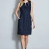 Elie Tahari Sleeveless Keyhole Dress -ELIE TAHARI Sales E40C4602 STARGAZER 1HERO 011
