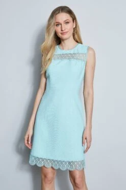 Elie Tahari Lace Insert Dress 9 Elie Tahari Lace Insert Dress -ELIE TAHARI Sales E40C4612 LTMINTICE 2FRONT 021