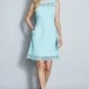 Elie Tahari Lace Insert Dress -ELIE TAHARI Sales E40C4612 LTMINTICE 3BACK 012