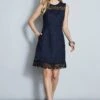Elie Tahari Lace Insert Dress -ELIE TAHARI Sales E40C4612 STARGAZER 2FRONT 016