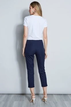 Elie Tahari Cropped Skinny Pant -ELIE TAHARI Sales E40M0202 NAVYYARD 3BACK 010