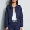Elie Tahari Stretch Twill Jacket -ELIE TAHARI Sales E410N503 FRESHPEARL E70M0103 NAVYYARD E70M0203 STARGAZER 2FRONT 798