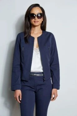 Elie Tahari Stretch Twill Jacket