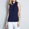 Elie Tahari Sleeveless Mock Twist Knit -ELIE TAHARI Sales E456X502 STARGAZER 2FRONT 013