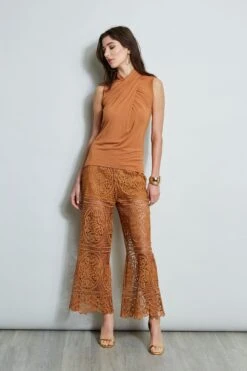 Elie Tahari Lace Palazzo Pant -ELIE TAHARI Sales E5019203 CARAMEL E556X513 TOAST 1Hero 637 b26e715d e71b 4221 a508 454f0f2a2793