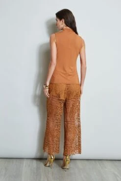 Elie Tahari Lace Palazzo Pant -ELIE TAHARI Sales E5019203 CARAMEL E556X513 TOAST 3back 659 dd5a8113 6a62 4f2a 9d48 694d0335ff6c