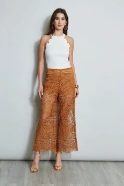 Elie Tahari Lace Palazzo Pant -ELIE TAHARI Sales E5019203 CARAMEL ETR32172 SKYWHITE 1Hero 581 7fb320e8 1189 47eb a36c e318fb9b73e2