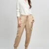 Elie Tahari Cargo Satin Pant -ELIE TAHARI Sales E5027201 CARGOSATINPANT RATTAN 1HERO 0013
