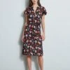 Elie Tahari Floral Flutter Sleeve Shirt Dress -ELIE TAHARI Sales E502M603 FLORALMULTI 1HERO 756