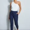 Elie Tahari Stretch Twill Utility Pant -ELIE TAHARI Sales E50M0202 STRETCHUTILITYPANT NAVYYARD 1HERO 925