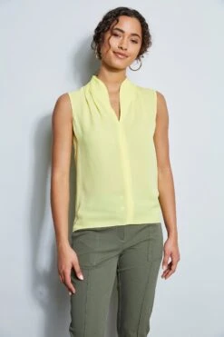 Elie Tahari Contour Neck Shirt