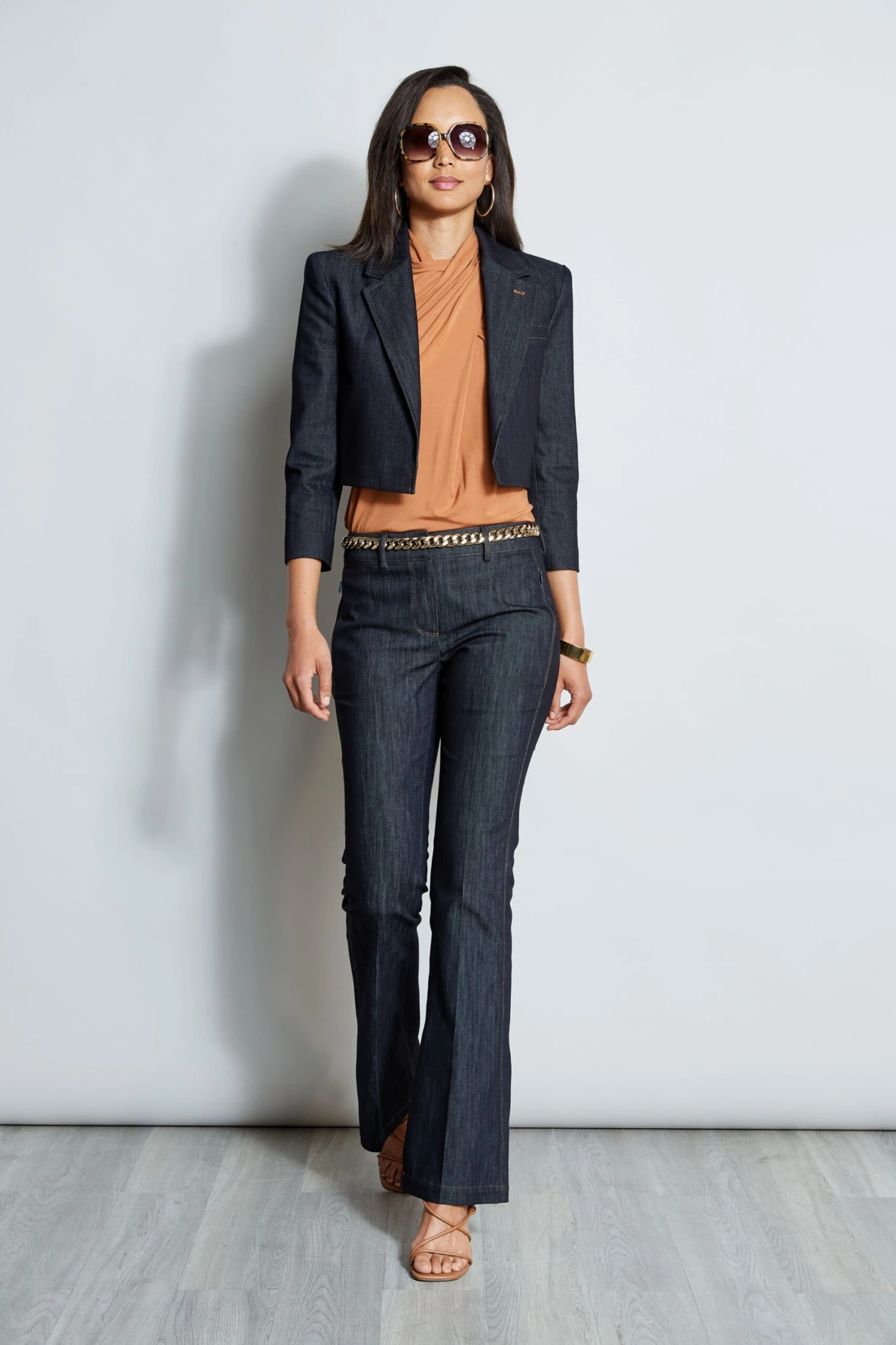 Elie Tahari Cropped Denim Jacket 7 Elie Tahari Cropped Denim Jacket - Image 5