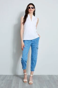 Elie Tahari Judith Shirt -ELIE TAHARI Sales E6017500WHITE 1hero 157 1