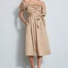 Elie Tahari Topaz Off Shoulder Midi Dress 1 Elie Tahari Topaz Off Shoulder Midi Dress -ELIE TAHARI Sales E6044600 RATTAN DRESS 1HERO 318