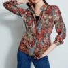 Elie Tahari Paisley Cargo Jacket