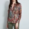 Elie Tahari Paisley Utility Shirt -ELIE TAHARI Sales E7030512MULTI 2FRONT 1270
