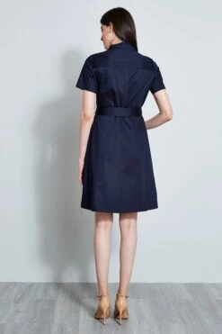 Elie Tahari Poplin Pocket Dress -ELIE TAHARI Sales E7044602STARGAZER 3BACK 2010