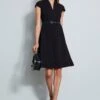 Elie Tahari Judith Belted Dress
