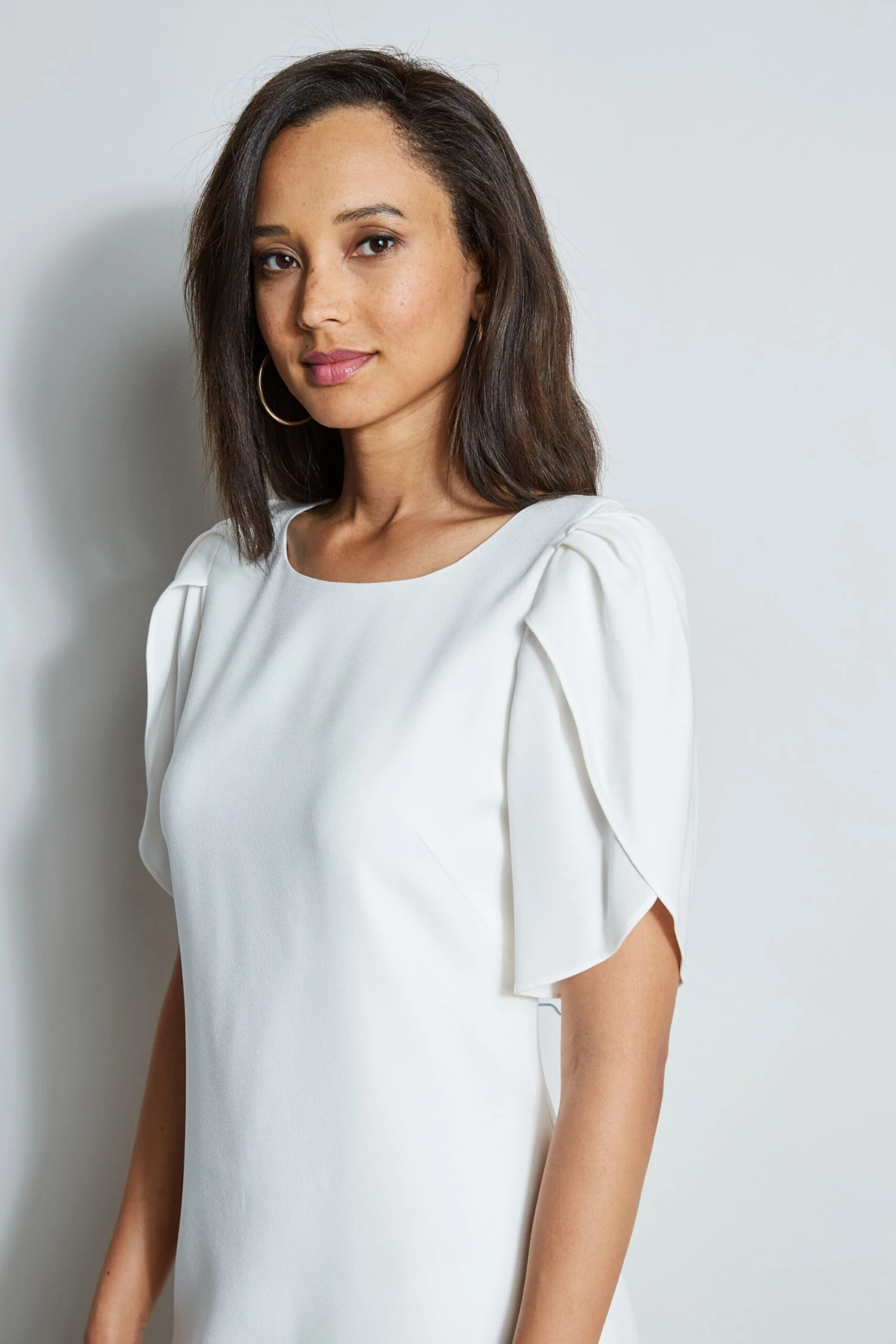 Elie Tahari Slit Sleeve Crepe Dress 4 Elie Tahari Slit Sleeve Crepe Dress - Image 2