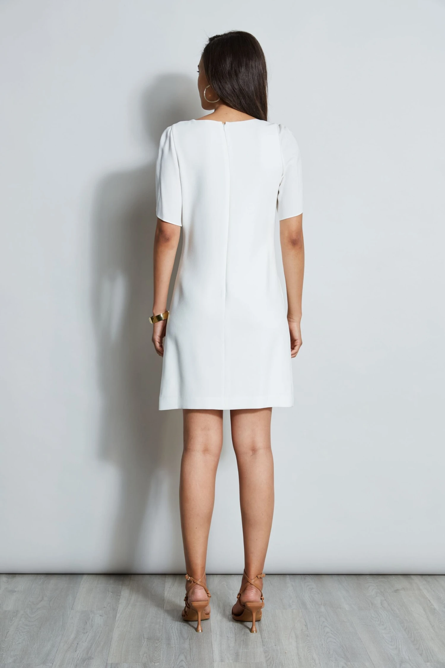 Elie Tahari Slit Sleeve Crepe Dress 5 Elie Tahari Slit Sleeve Crepe Dress - Image 3