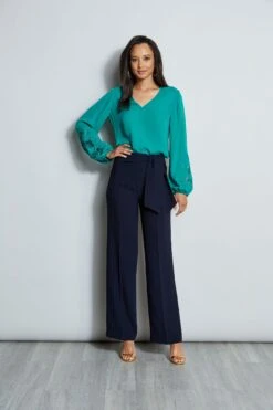 Elie Tahari Embroidered Long Sleeve Shirt -ELIE TAHARI Sales E710N503 TAHITIGREEN E7087203 STARGAZER 1Hero 097