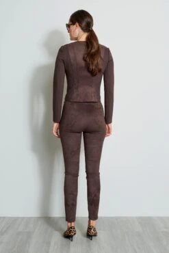 Elie Tahari Vegan Suede Legging -ELIE TAHARI Sales E8013102 ESPRESSO 3BACK 197 086bb2c3 2316 44e7 9f3a 53db1b2bbeeb