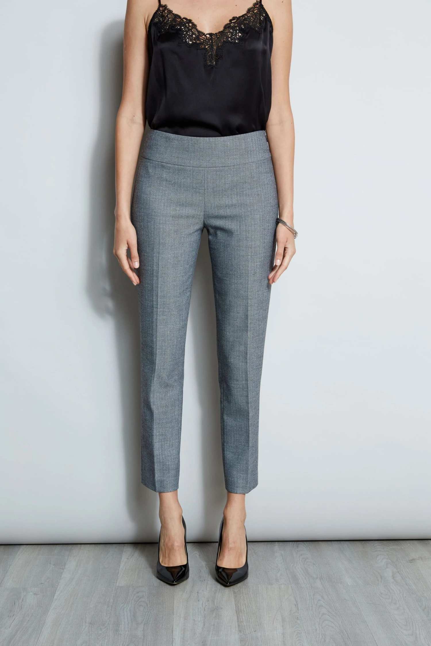 Elie Tahari Herringbone Slim Pant 3 Elie Tahari Herringbone Slim Pant