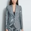 Elie Tahari Herringbone Panel Blazer -ELIE TAHARI Sales E802R103 HERRINGBONE E802R203 HERRINGBONE E707G503 BLACK 2front 1621
