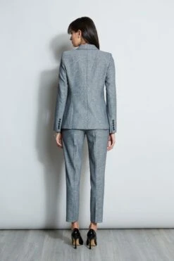 Elie Tahari Herringbone Panel Blazer 15 Elie Tahari Herringbone Panel Blazer -ELIE TAHARI Sales E802R103 HERRINGBONE E802R203 HERRINGBONE E707G503 BLACK 3back 013