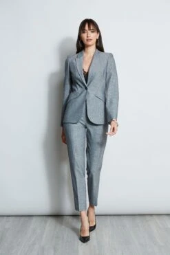 Elie Tahari Herringbone Panel Blazer 11 Elie Tahari Herringbone Panel Blazer -ELIE TAHARI Sales E802R103 HERRINGBONE E802R203 HERRINGBONE E707G503 BLACK Hero1 1606